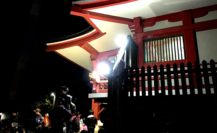 諏訪神社のどんど焼き