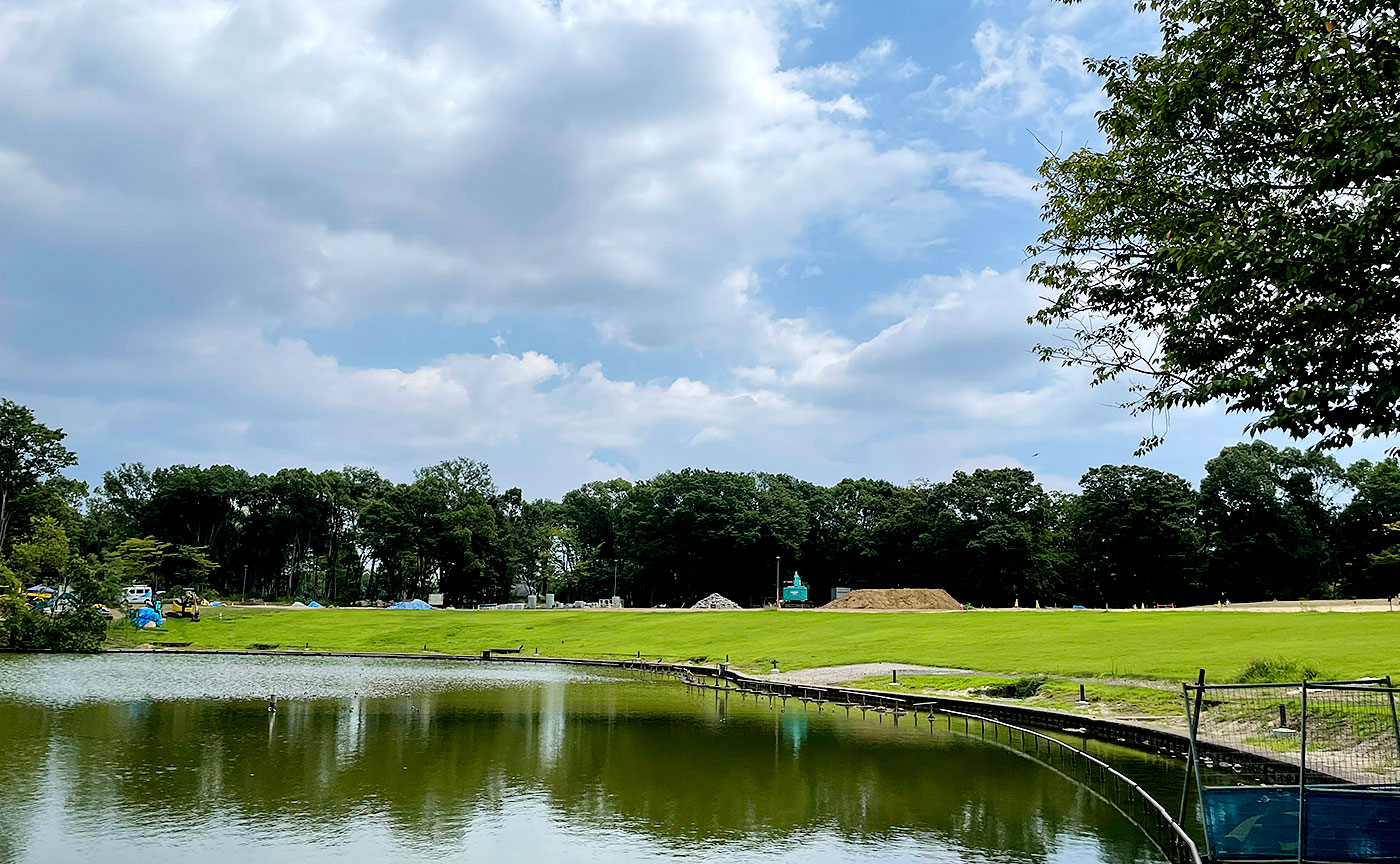 今の多摩中央公園(2024年8月)