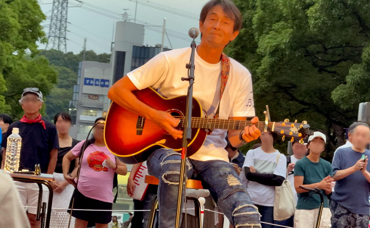 “吉田栄作”多摩センターに登場