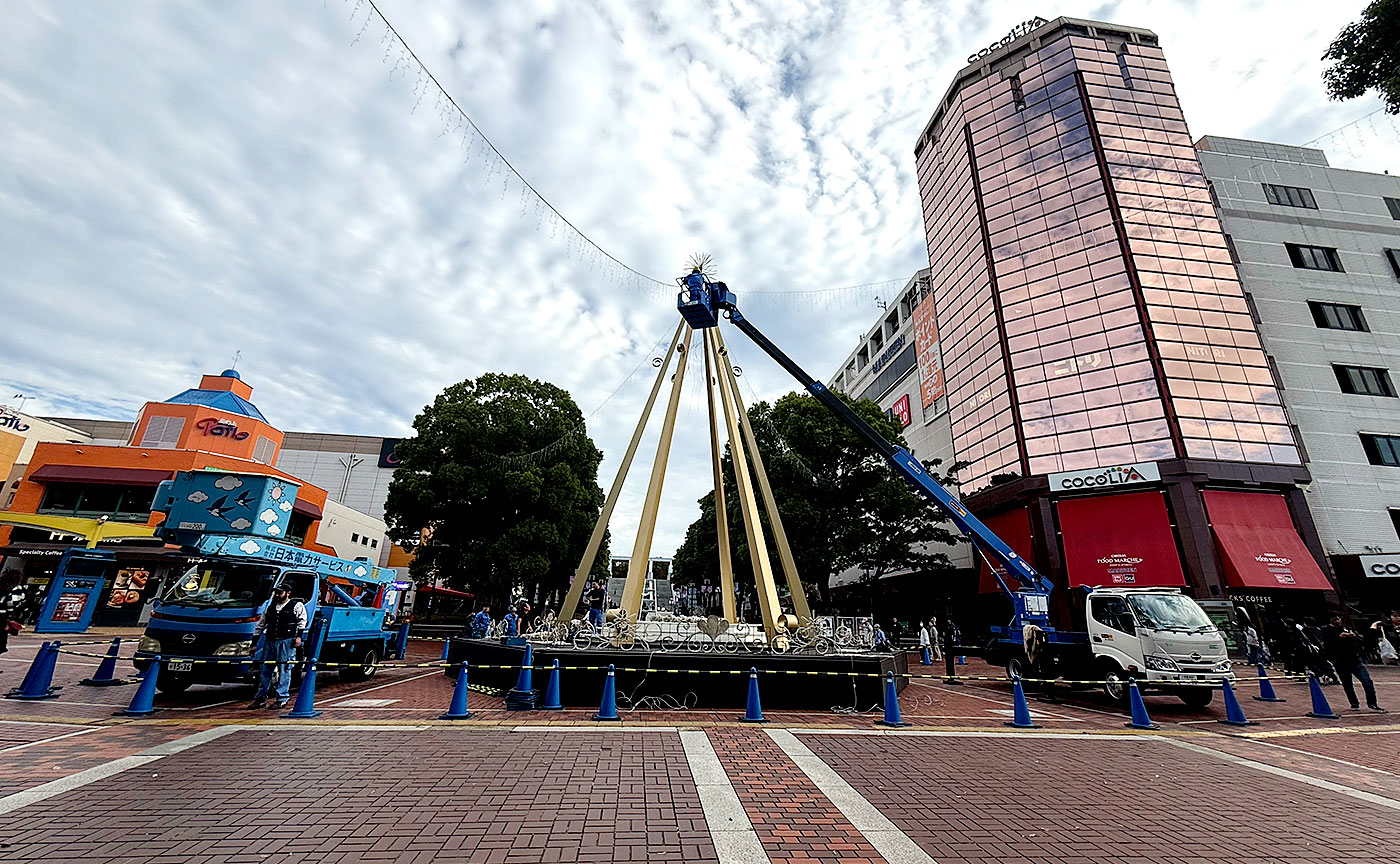 多摩センターイルミネーション2025準備