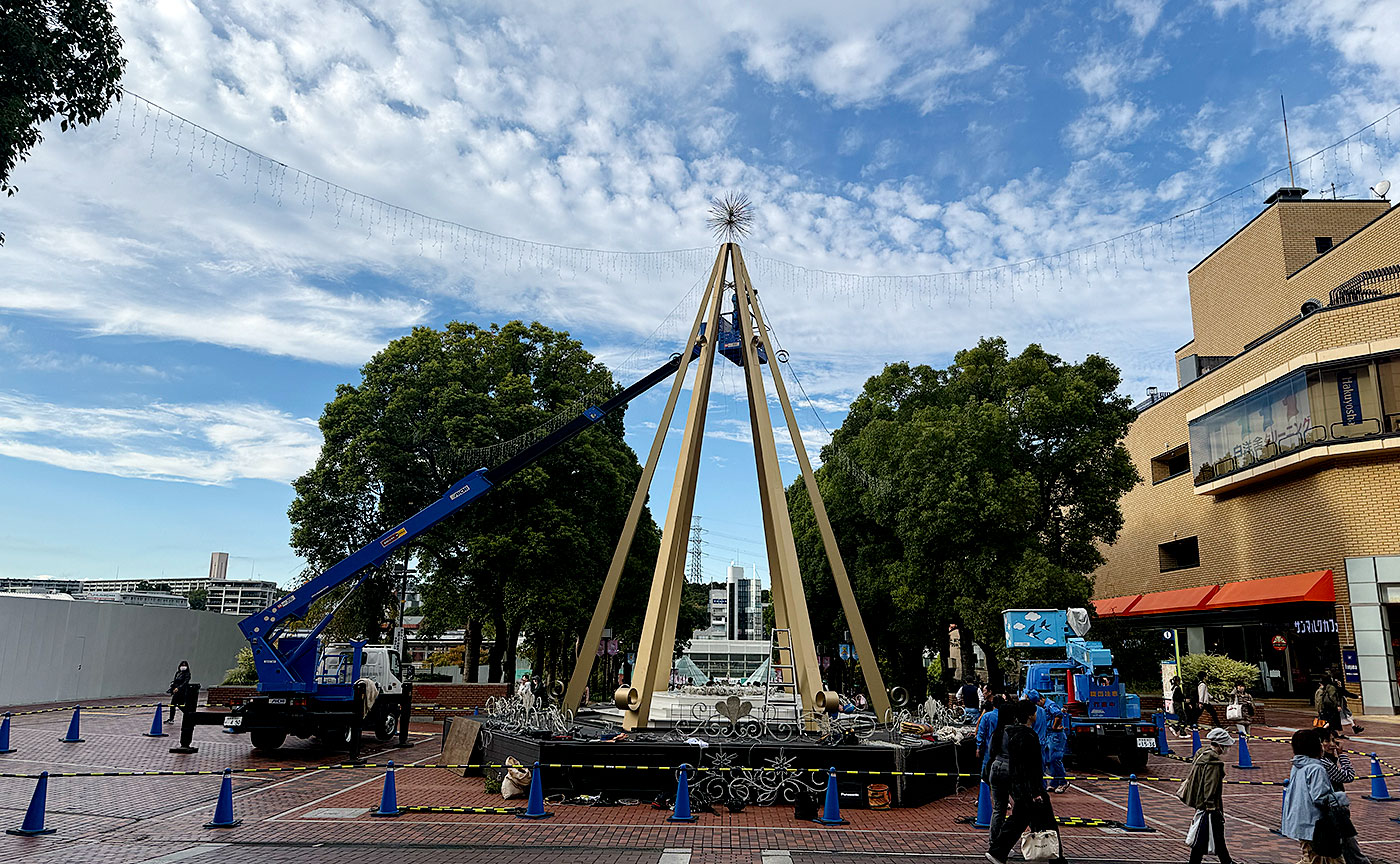 多摩センターイルミネーション2025準備