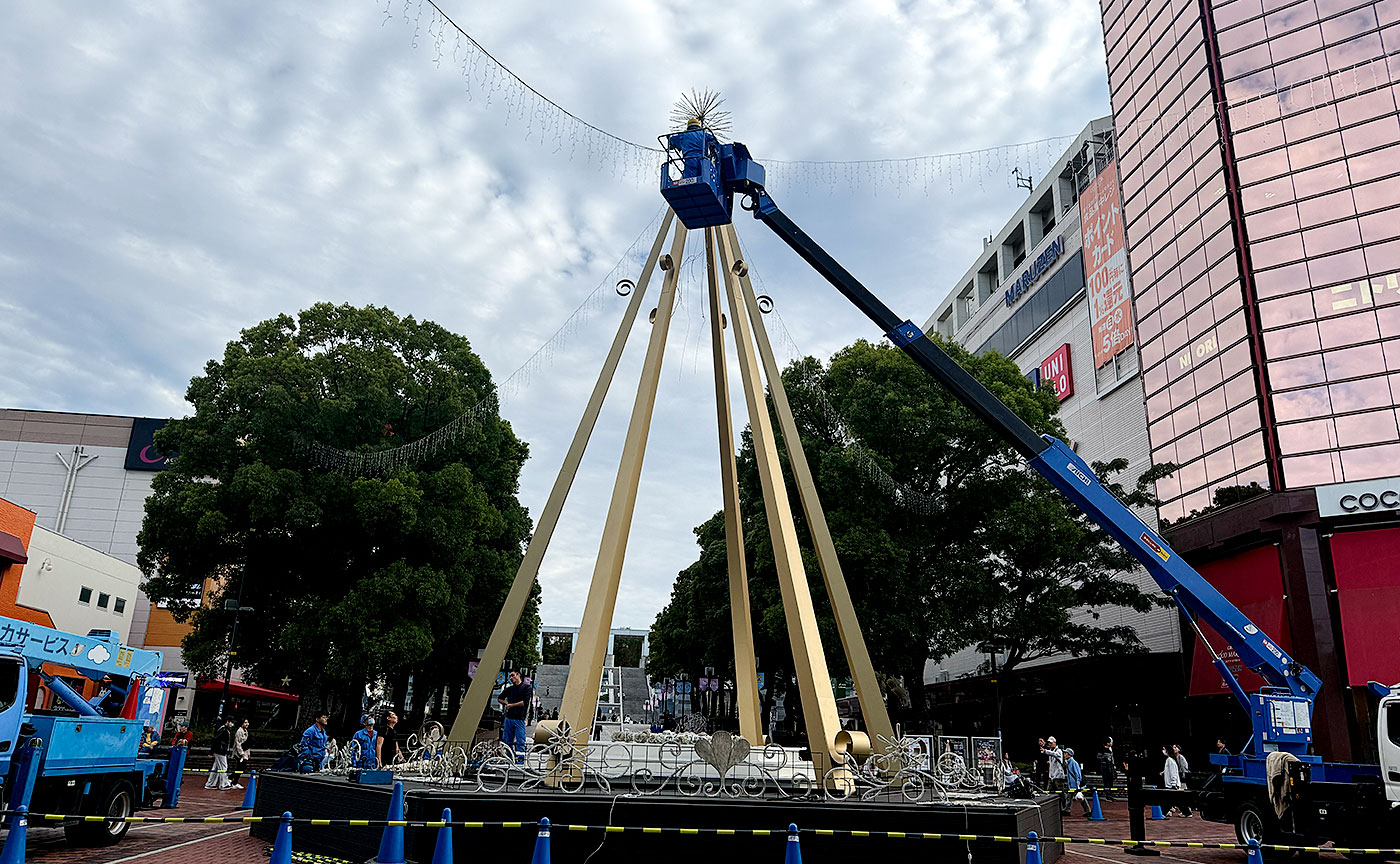 多摩センターイルミネーション2025準備